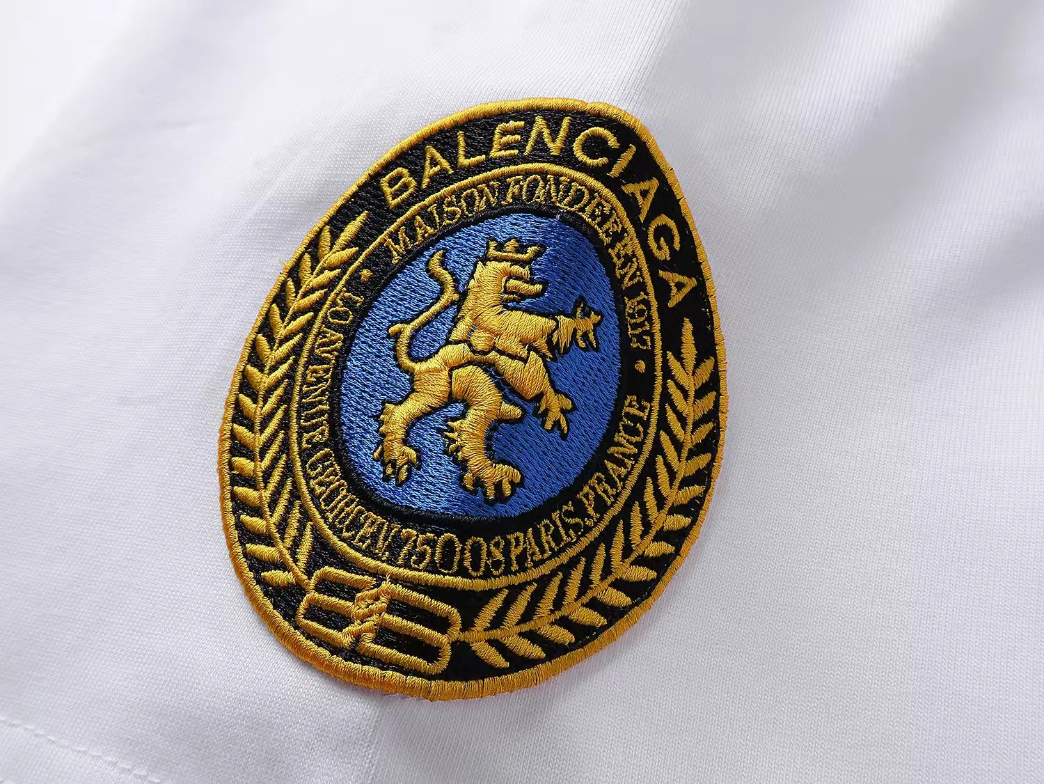 # 25SS Classic LOGO # BALENCI*GA # 260g * 1 1 + os Same Style！！ ：3263# Sizes：xs-L ： 2 （White.Black）